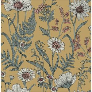 Brewster “Spring Meadow Yellow” Peel & Stick Wallpaper